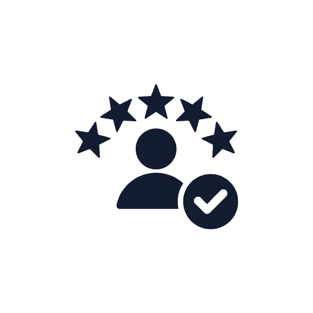 Customer satisfaction score icon