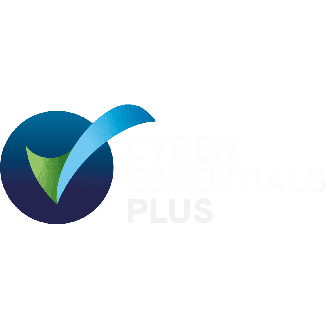 Cyber Essentials plus logo with white text