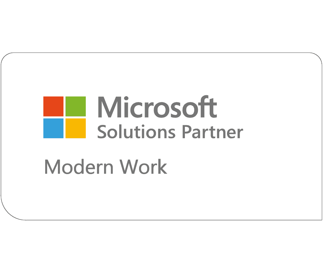 Microsoft Solutions Partner Logo with Modern Workplace Designation