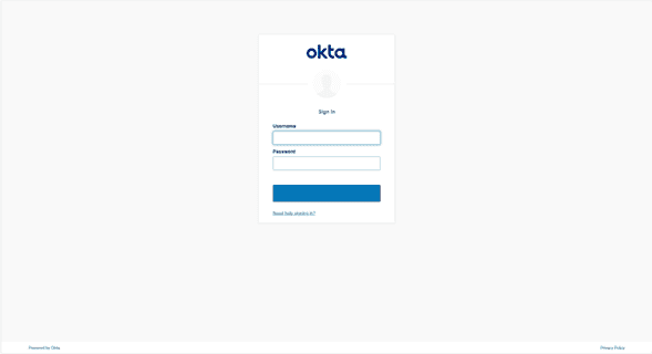 A replica Okta sign in page created by scattered spider